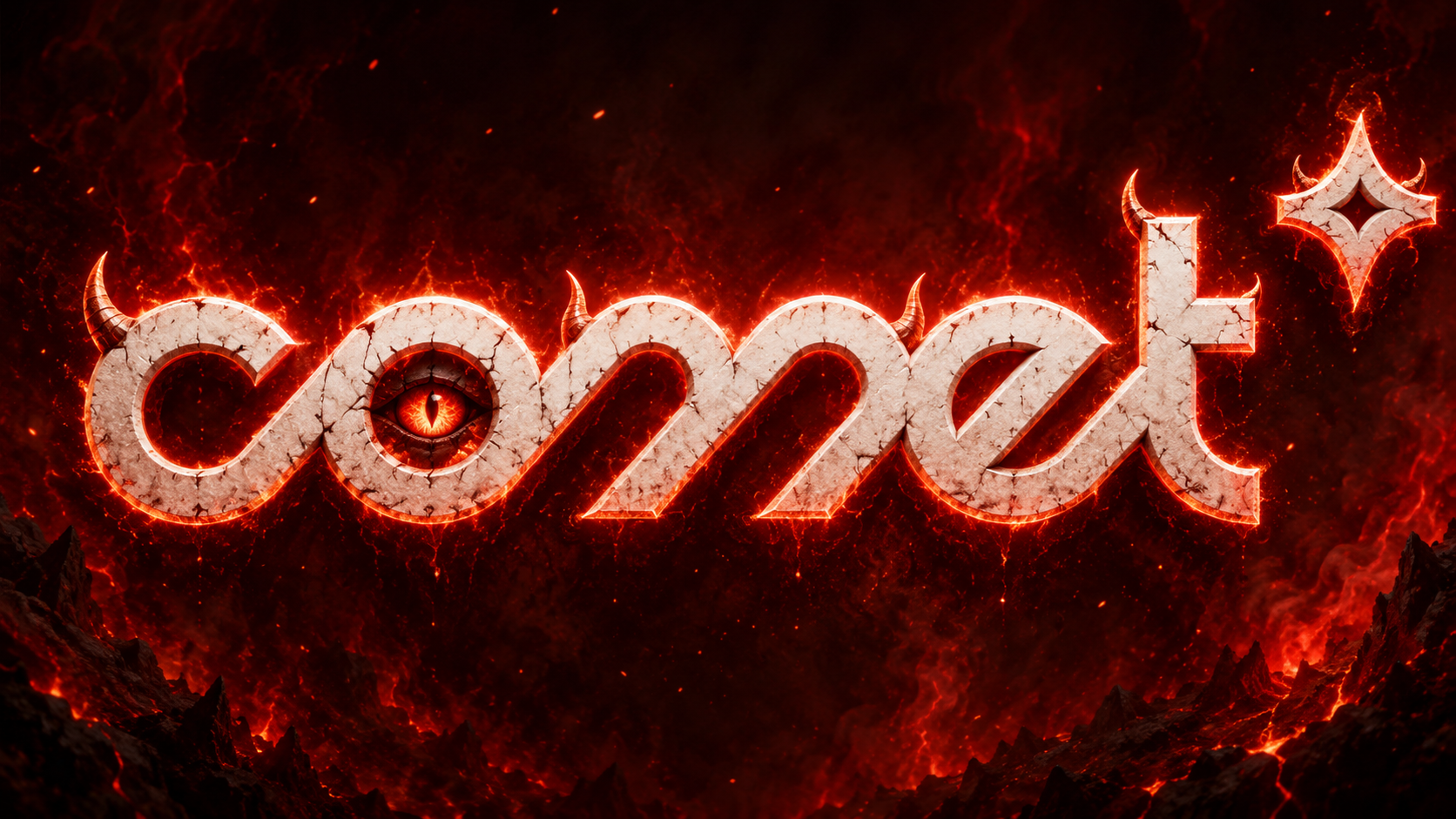 Comet — logo démoniaque