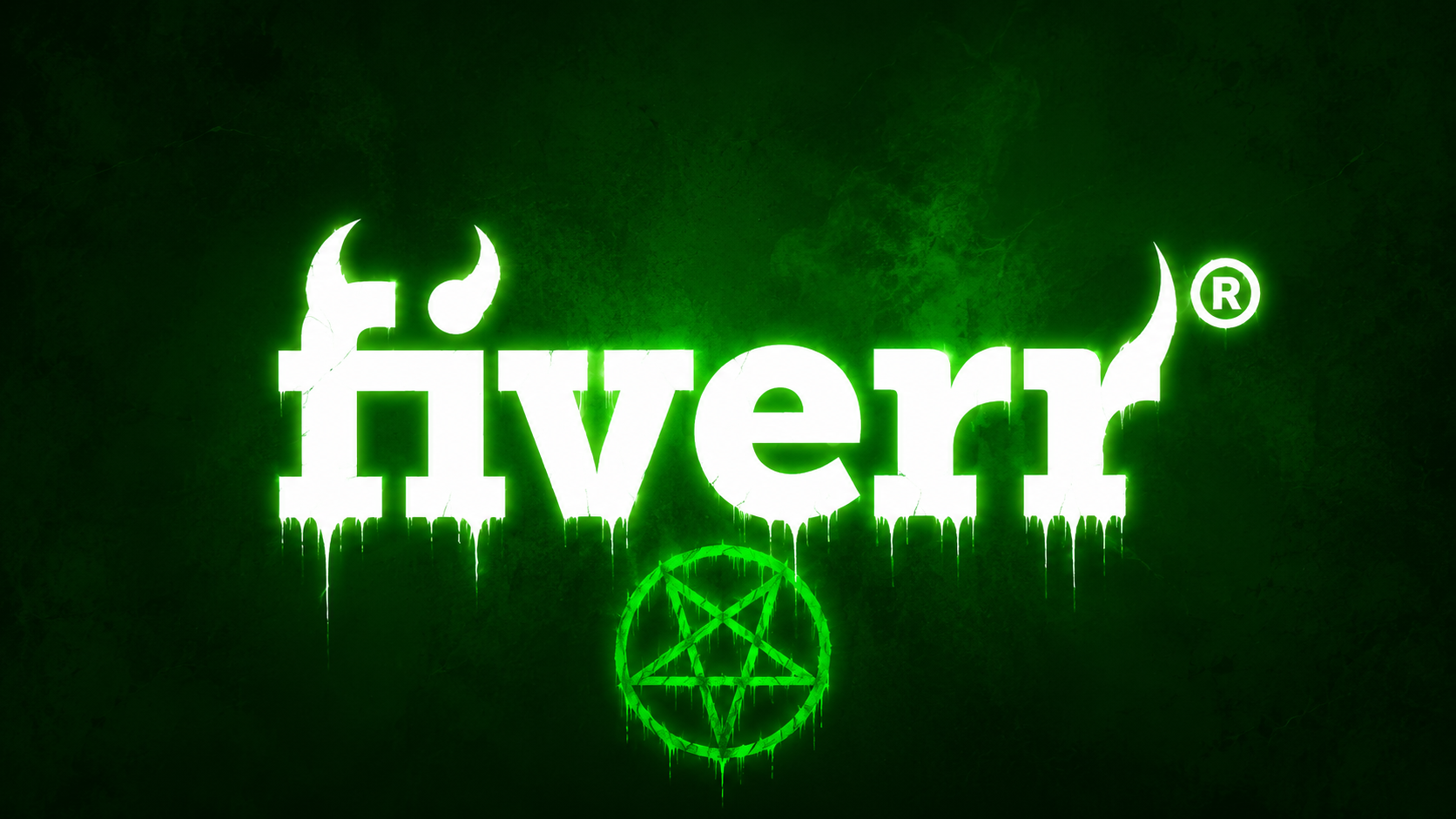 Fiverr — logo démoniaque